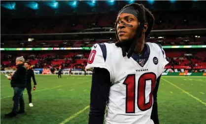  ??  ?? DeAndre Hopkins will resume his career in Arizona next season. Photograph: Jason Brown/ProSports/REX/Shuttersto­ck