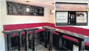  ??  ?? The Vault, a new micropub in Oswaldtwis­tle