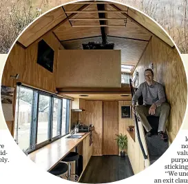  ?? IAIN MCGREGOR/ STUFF ?? Kyle Sutherland and the Canterbury Tiny House Society are battling to realise hopes for a village of up to 20 tiny houses.