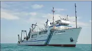  ?? PHOTO COURTESY OF EPA ?? The Lake Guardian, which is a research ship operated by the U.S. Environmen­tal Protection Agency that has been moored since the start of the pandemic has set sail.