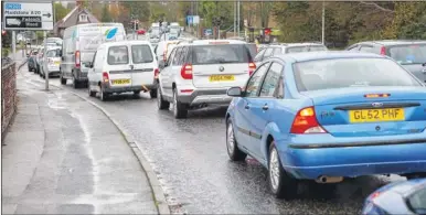  ?? Picture: Matthew Walker FM4105201 ?? Traffic near the Quarry Wood Industrial Estate