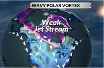  ?? WSI ?? When the stable flow of the vortex is disrupted, an ordinary winter can suddenly turn severe and memorable.