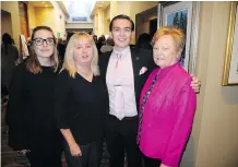  ??  ?? Pictured from left: Wings of Hope Breast Cancer Foundation board member Karla Palardy; luncheon co-chair Rhonda Aiello; her proud son, and volunteer, Joey Bogle; and Rhonda’s equally proud mom, Denise Aiello.