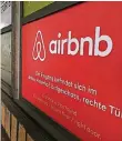  ?? FOTO: END ?? Über das Portal Airbnb können Privatleut­e Wohnungen vermieten.