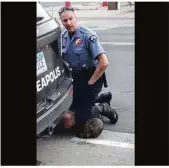  ?? Foto: Darnella Frazier/afp ?? Der Polizist Derek Chauvin kniet auf dem Hals von Gerorge Perry Floyd, der keine Luft mehr bekommt.