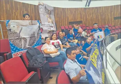  ?? ?? Activistas, algunos con mascotas, celebraron ayer en el Congreso reformas legales para castigar con mayor severidad el maltrato animal