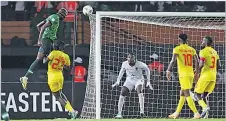  ?? Picture: REUTERS ?? Nigeria’s Victor Osimhen heads the ball at goal.