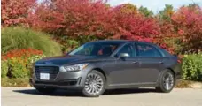  ??  ?? The 2017 Genesis G90, the new luxury sedan from Hyundai, is on sale starting at $84,000.