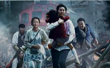  ??  ?? ABOVE: Bong Joon-ho’s breakthrou­gh movie, Train to Busan. BELOW: The truly epic two-parter Along with the Gods.