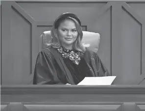  ?? QUIBI ?? Chrissy Teigen stars on “Chrissy’s Court,” a Quibi- created show.