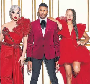  ?? BELL MEDIA ?? Brooke Lynn Hytes, Jeffrey Bowyer-Chapman and Stacey McKenzie are the resident judges of “Canada's Drag Race,” a spin-off of the popular U.S. show “RuPaul’s Drag Race.”