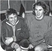  ??  ?? Alan Munro (right) alongside Jim Fallon with Clydebank in 1970