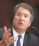  ?? EPA-EFE ?? Supreme Court nominee Judge Brett Kavanaugh faces accusation­s of sexual misconduct.