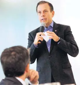  ?? RENATO S. CERQUEIRA/FUTURA PRESS ?? O prefeito. ‘Falou o que não devia e agiu como não deveria’, afirmou Doria