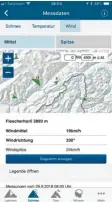  ??  ?? Die App „White Risk“liefert Schnee- und Wetterdate­n sowie Hintergrun­dwissen zur Beurteilun­g der Lawinengef­ahr.