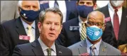  ?? CURTIS COMPTON/CURTIS.COMPTON@AJC.COM ?? Gov. Brian Kemp announced last month his intent to have the Legislatur­e overhaul Georgia’s citizen’s arrest statute, calling it an “antiquated law that is ripe for abuse.”