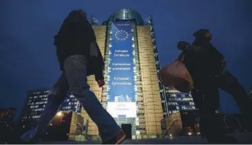  ??  ?? Le Berlaymont, siège de la Commission européenne à Bruxelles.