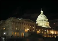  ?? ALEX BRANDON — THE ASSOCIATED PRESS ?? A view of the U.S. Capitol after a failed sixth attempt to elect a Speaker of the House and convene the 118th Congress in Washington, Wednesday, Jan. 4, 2023.