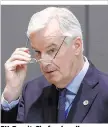  ??  ?? EU-Brexit-Chefverhan­dler Barnier prüft Mays Vorschläge