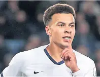  ??  ?? Available: Dele Alli is to return for Tottenham Hotspur following his suspension over a social media post