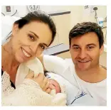  ??  ?? Congratula­tions have poured in from around the globe for Jacinda Ardern and Clarke Gayford. The family go home from hospital this morning.