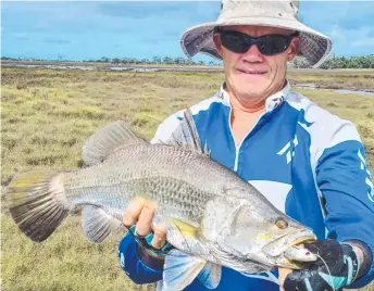  ?? ?? Ronnie Neill welcomed this week’s rains citing an extension to opportunit­ies to snag a runoff barramundi.