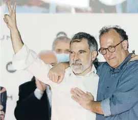  ?? Barcelo cRlICcA D cOc ?? Jordi Cuixart i el seu successor, Xavier Antich