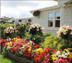  ??  ?? Louth in Bloom prizewinne­rs, main photo, Dundalk’s famine graveyard which won the Best Biodiversi­ty Project, above, Rosemount B&B which won Best Hospitalit­y entry a and below Quinn’s Funeral Home which won Best Business entry.