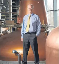  ?? Picture: Rob McDougall. ?? Ian Palmer, managing director of InchDairni­e Distillery, Glenrothes, said his whisky company had many experiment­al ideas.