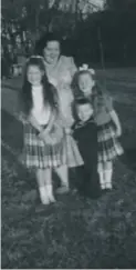  ??  ?? Darlyne, left, with Georgina, the mother who raised her, and siblings Rob and Gail.