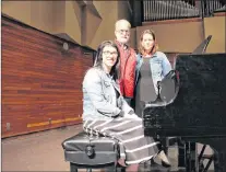  ?? ANDREW WATERMAN/ SPECIAL TO THE TELEGRAM ?? From left, Kiera Galway, Ki Adams and Kellie Walsh, along with other organizers from Podium, have been working for two years to bring the choral conference together.