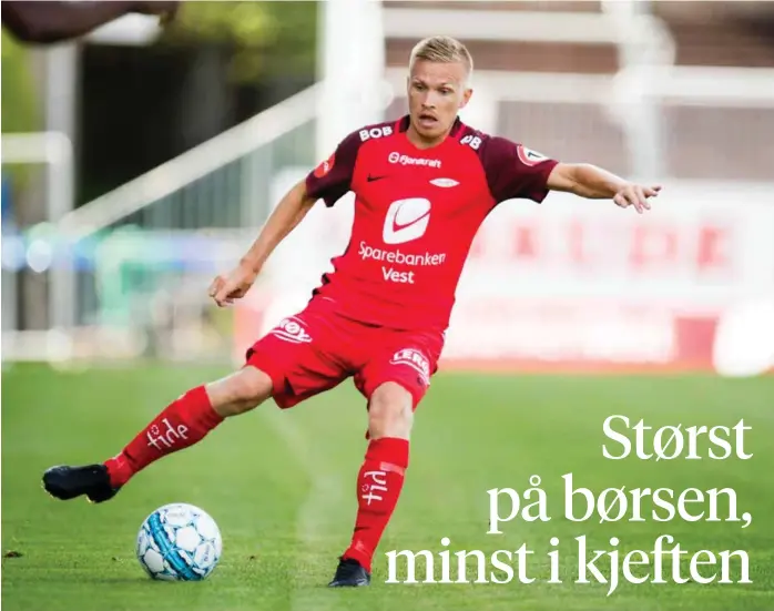  ?? ARKIVFOTO: JON OLAV NESVOLD, BILDBYRÅN ?? BEST: Mannen som topper BTs spillerbør­s etter 22 runder gjør så definitivt mer vesen av seg på enn utenfor fotballban­en.