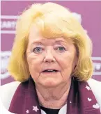  ??  ?? Hearts owner Ann Budge