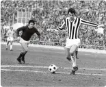  ?? ANSA ?? Bettega in azione contro la Roma nel 1976