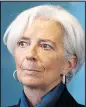  ??  ?? TALKS: Lagarde