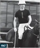  ?? ?? 1967
LIKE FATHER, LIKE SON: An accomplish­ed polo player, this was the first time Charles played alongside his father, Prince Philip, the Duke of Edinburgh, for the Windsor Park team.