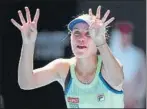  ?? FOTO: GETTY ?? Sofia Kenin, revelación a sus 21 años