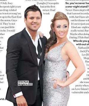  ??  ?? With Mark Wright in 2011
