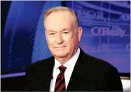  ?? AP PHOTO BY RICHARD DREW ?? This 2015 file photo shows Bill O’reilly of the Fox News Channel program “The O’reilly Factor” in New York. Former Fox News Channel anchor Megyn Kelly says she complained to her bosses about O’reilly’s behavior after she had accused former Fox chief Roger Ailes of sexual harassment, and that the abuse and shaming of women has to stop.