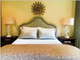  ?? DUFFY CONTRIBUTE­D BY TERI ?? Atlanta interior designer Teri Duffy used an antique altar piece over a client’s bed. Duffy likes to incorporat­e pieces with history and character into her designs.