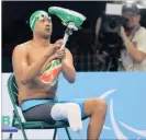  ?? PICTURE: EPA ?? FOCUS: Achmat Hassiem prepares to compete in the men’s 100m butterfly S10 swimming final at the 2016 Paralympic Games in Rio earlier this month.