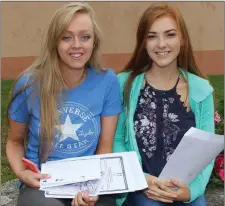  ??  ?? St Mary’s students Aine Cashin and Eimear Brennan