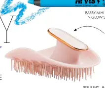  ??  ?? Far and away the best brush for fine, breaking or thinning hair, the Manta, £25, feels as gentle as your fingers.