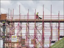  ??  ?? THE STORY CONTINUES: Scaffoldin­g surrounds Clifford’s Tower in York as English Heritage undertakes work which it says will open up new areas to visitors and enhance their experience of the ancient monument, below and inset.