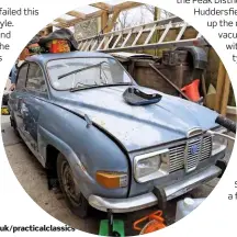  ??  ?? BELOW Shabby little Saab had sat abandoned under a Dorset car port since 2012.