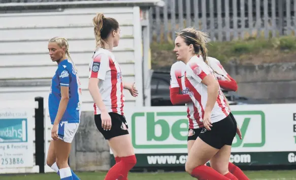  ?? ?? Keira Ramshaw missed a stoppage-time penalty as Sunderland Ladies lost 2-1 to Blackburn Rovers. Picture by Chris Fryatt.