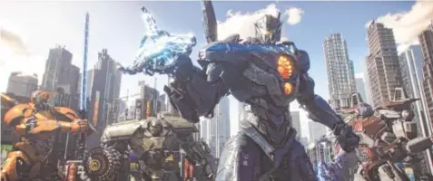  ?? LEGENDARY PICTURES/UNIVERSAL PICTURES VIA THE ASSOCIATED PRESS ?? A scene from “Pacific Rim Uprising.”