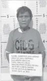  ?? CONTRIBUTE­D PHOTO ?? Seven barangay captains of Lapu-Lapu City, Cebu undergo booking procedure at the Criminal Investigat­ion and Detection Group (CIDG) after their arrest in the cybercrime case filed against them by Mayor Junard Chan.