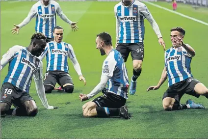  ?? FOTO: PEP MORATA ?? Sergi Darder celebra su golazo ante el Leganés
El jugador mallorquín se enfrentará hoy al equipo con el que debutó en Primera