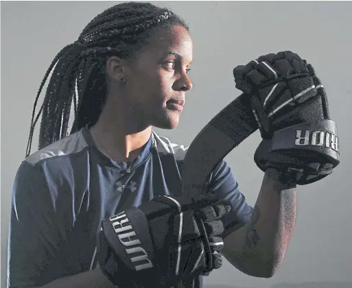  ?? STEVE RUSSELL TORONTO STAR ?? Mikyla Grant-Mentis has signed a record-breaking contract with the Buffalo Beauts: one year at $80,000 (U.S.) with a 10 per cent bonus clause — the richest deal ever in women’s hockey.